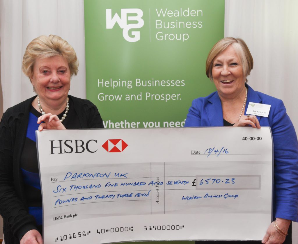 WBG charity cheque presentation 13-4-16